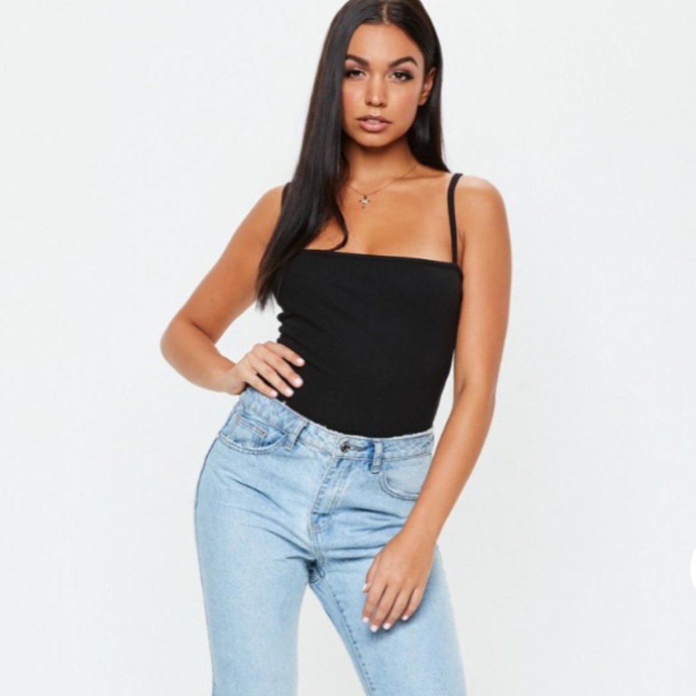 NWT Black Ribbed Bodysuit